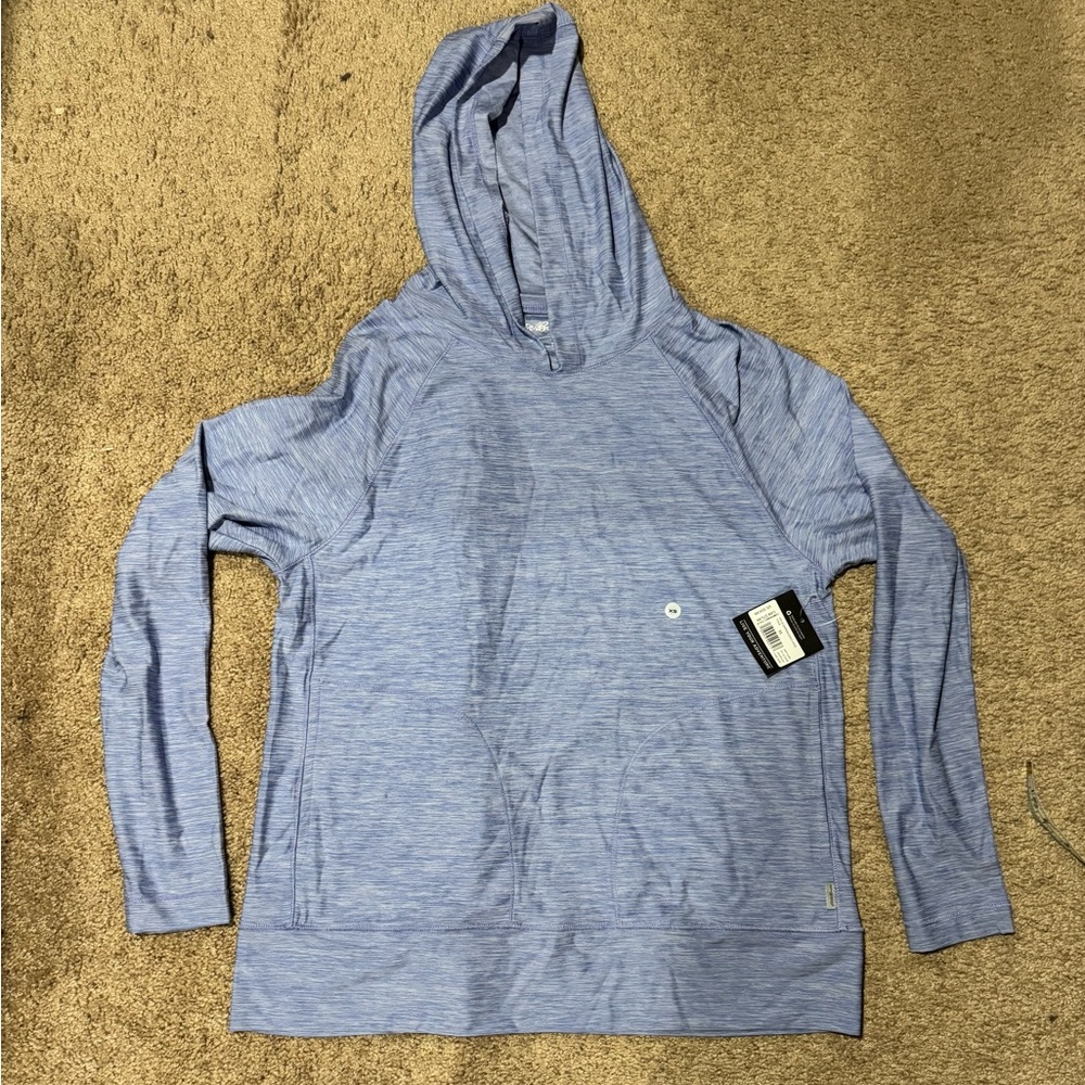 Eddie Bauer Heathered Blue Compass Essentials Long-Sleeve Hoodie
